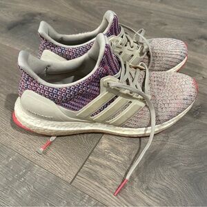 Adidas Women's Pink and Gray Athletic Shoes